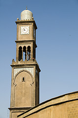 Image showing mosque detail minaret casablanca morocco africa