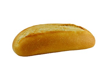 Image showing Fresh bread isolated on the white background