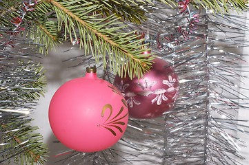 Image showing Christmas balls