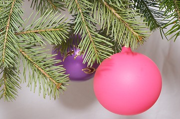 Image showing Christmas balls