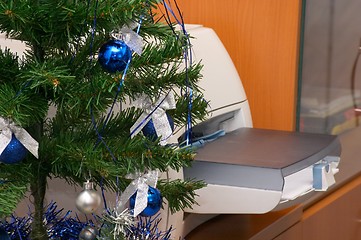 Image showing Christmas tree by reception