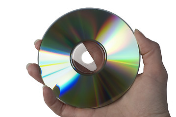 Image showing Compact Disc in hand. 
