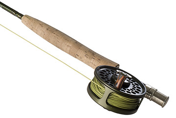 Image showing Fly Rod with a Reel and Line