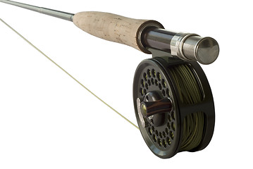 Image showing Fly Rod with a Reel and Line 