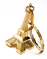 Image showing eiffel tower souvenir key chain