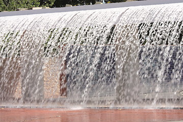 Image showing  Streams of fountain close-up