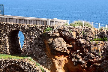 Image showing Bridge on the coast