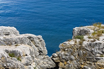 Image showing Sea landscape with stones