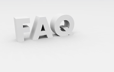 Image showing FAQ