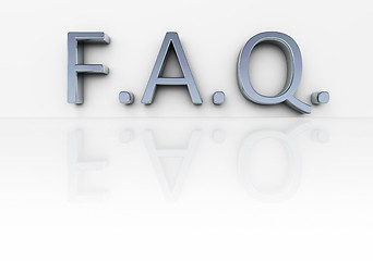 Image showing chrome word FAQ