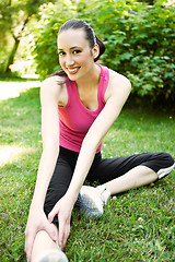 Image showing Sporty woman