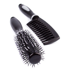 Image showing two hairbrushes