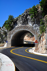 Image showing Mountain tunnel