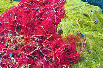 Image showing Fishing nets