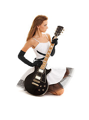 Image showing black guitar
