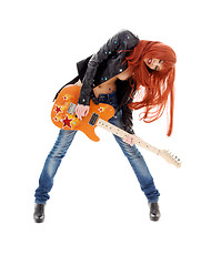 Image showing guitar babe