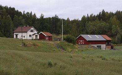 Image showing Small Norwegian farm