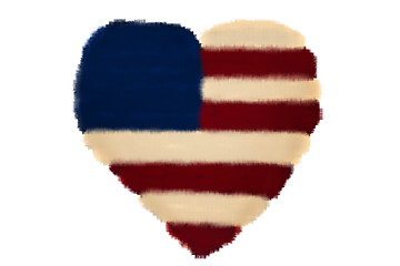 Image showing Heart Flag