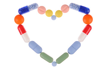 Image showing Pills Heart