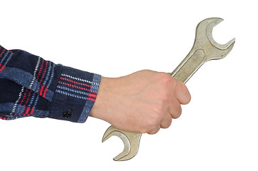 Image showing Hand with Spanner