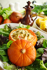 Image showing Stuffed Golden Nugget Pumpkin