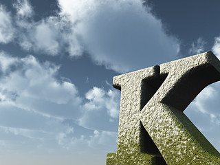 Image showing letter k