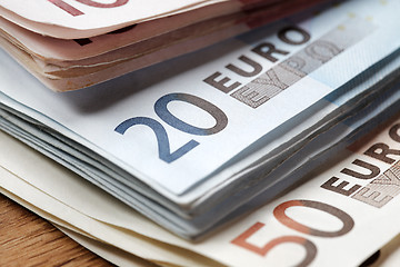 Image showing euro banknotes