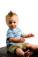 Image showing Baby Boy Portrait Isolated