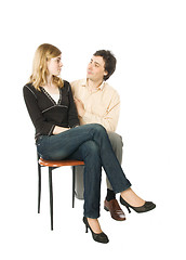 Image showing Flirting couple