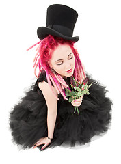 Image showing top hat and roses