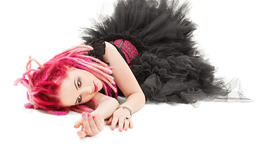 Image showing pink hair girl