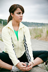 Image showing Sporty woman