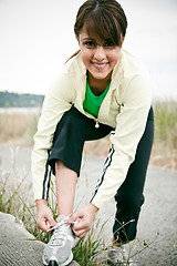 Image showing Sporty woman