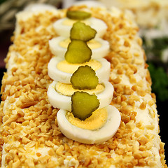 Image showing Boiled Eggs And Gherkin