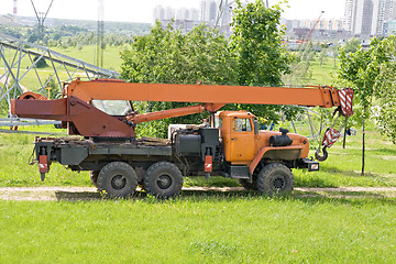 Image showing Crane truck