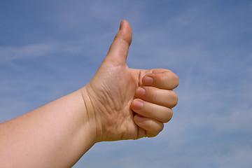 Image showing Thumb up