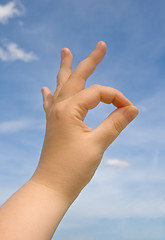 Image showing OK sign