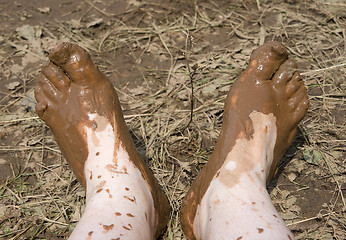 Image showing Dirty feet