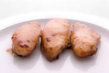 Image showing Cooked Chicken Wings