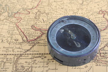 Image showing compass and map 02