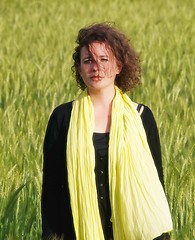 Image showing Woman in barley field