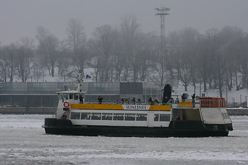 Image showing Ferry on  Winter