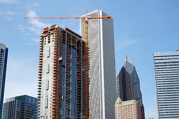 Image showing Skyscraper in construction