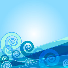 Image showing Abstract blue background