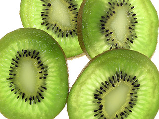 Image showing Slice of kiwi