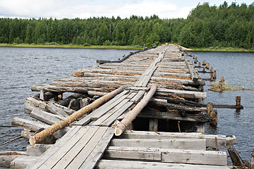Image showing Broken bridge