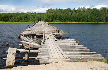 Image showing Broken bridge