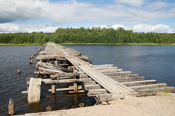 Image showing Broken bridge