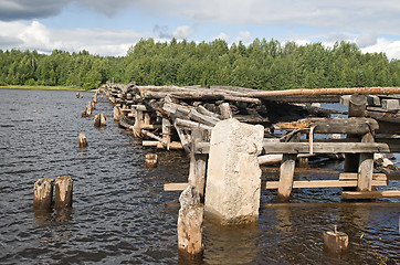 Image showing Broken bridge