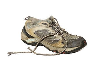 Image showing Old running shoe